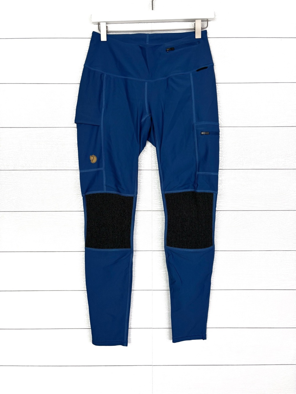 Fjall Raven Abisko Trekking Tights Pants Blue Hiking Outdoor Womens Medium